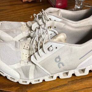 On Running Cream Mesh Sneakers